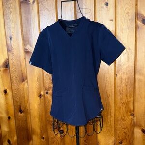 Figs Technical Collection Navy Top size XS scrub nurse doctor top slim fit top
